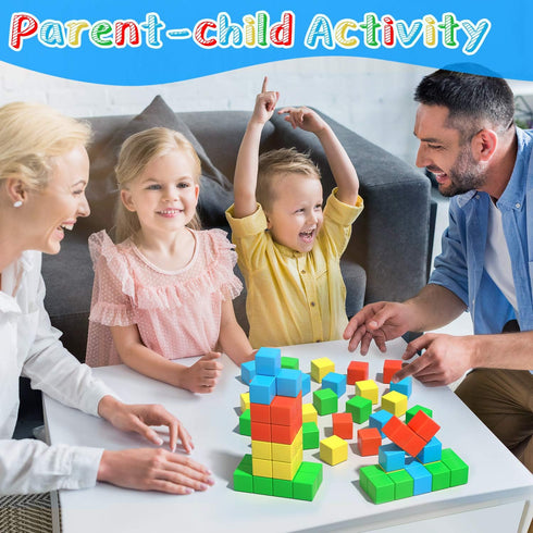Magnetic Blocks - 1.34 inch Large Magnetic Building Blocks, 3D Cubes for Toddlers, Educational Construction Kit