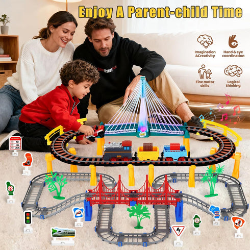 Set 4-8, 3 4 5 6 3-5, 4-7 Letapapa Electric Train for Kids Ages Christmas Birthday Gifts for Year Old Boys, Train