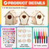 107 21 24 50 12 Tuanse Pcs Wooden Birdhouse DIY Kits Includes Unfinished Wood Mini Bird House Watercolor Pen Bird