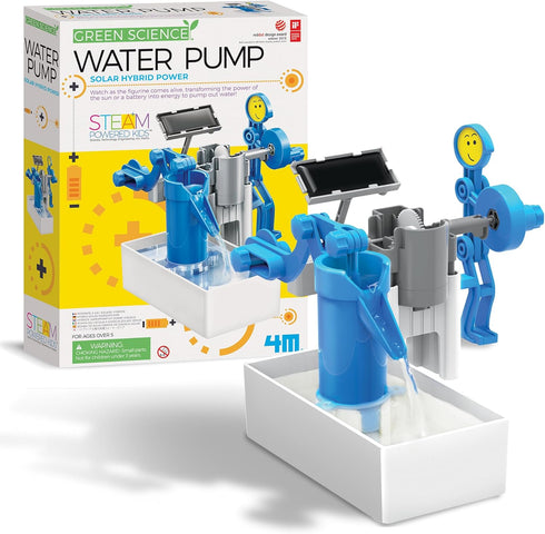 Green Science - Hybrid Solar Power Water Pump - Dual Power STEM