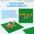 Classic Baseplates Building Plates, Pack of 10 Large 10" x 10" Bricks, Compatible with All Major Brands, Perfect STEM