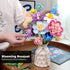 SUNHABI Set Flower Building for Adults Flower Bouquet Botanical Collection Unique Home Dcor or Office Dcor Great Gift