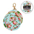 PYBUG Peach Round Pacifier Storage Case, Polyester & TPU Lined with Hook Buckle, Pacifier Container Box for Baby