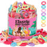 YGDZ Baby Hair Ties, 300pcs Elastic Toddler Hair Ties for Little Girls, Soft Ponytail Holders, Multicolor