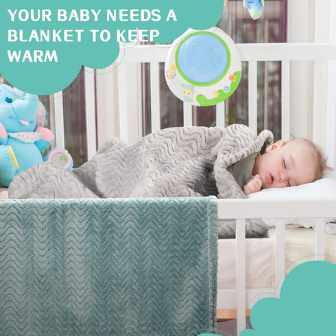 4 32 24 Inch(Classic Frienda Pcs Baby Fuzzy Blanket Fluffy Baby Blanket for Boys Girls Soft Warm Infant Newborn Toddler