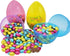 8 Inch (2 Pack) 8" (2-Pack) The Dreidel Company Massive Translucent Easter Eggs Colorful Bright Plastic Easter Eggs