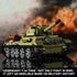 MISTBUY WW2 Sets T-34 8+ (1201 Army Tank Building with Lights, Panzer IV & Military Tanks Model Kit Compatible