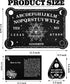 Pendulum Dowsing Divination Board Set Black Wooden Talking Board with Planchette Accessories for Teens Adults Birthday Party and Family Gatherings Games Supplies (Eye Style)