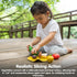 Set PlanToys Wooden Assorted Vegetable | Montessori Play Food for Toddlers | Includes Tomato, Mushroom, Shallot, Bell