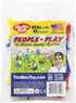 Tim Mee PEOPLE Play Figures - 18pc Playset in Yellow, Red, & Blue - Made in USA