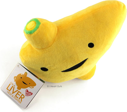 11 I Heart Guts Liver Plush - Im a Liver Not a Fighter - Educational Organ Stuffed Animals - Cancer Awareness