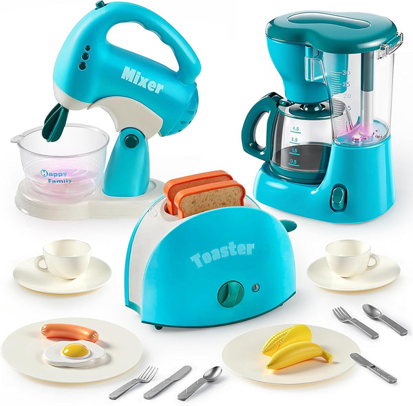 Joyin Play Kitchen Toys, Pretend Food Kitchen Accessories Girls Toy with Coffee