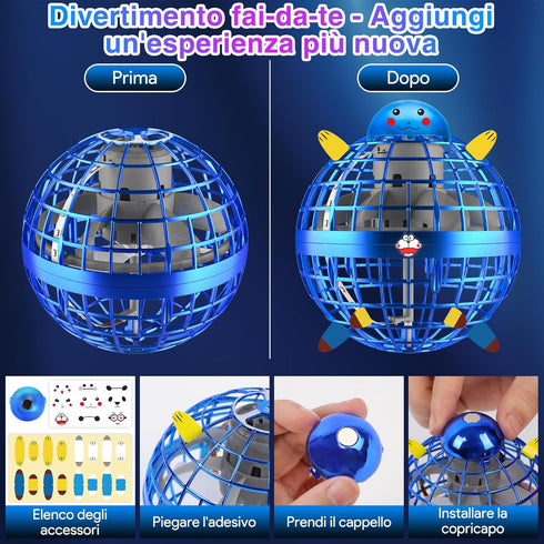 Flying Orb Ball Toys 2024, Soaring Hover Boomerang Spinner Mini Drone for Kids and Adults Outdoor Fly Toy