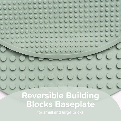 Inspire My Play - Silicone Building Blocks Baseplate - Compatible with All Major Building Block Brands - Double Sided