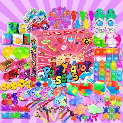 150Pcs Party Favors for Kids 3-8, Fidget Toys Pack, Goodie Bag Stuffers, Carnival Prizes for Classroom Activities