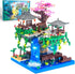 Cherry Blossom Bonsai Tree Micro Building Block Set, Japanese Sakura Tree Toys for Adults Kids