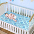 miaozhen 28" 52" Cooling Baby Crib Mattress x Washable Snowflake Pattern Blue Bed Pads for Baby&Toddler