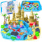 Sensory Bin, 57Pcs Ocean Mermaid Sensory Bins for Toddlers Sand Art Kit