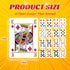(1 Pack) (16 SeptCity Jumbo Playing Cards, Super Big Giant Game Theme Full Deck Huge Poker Oversize Decorations