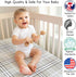Sweet Jojo Designs Fitted Baby Crib Sheets (Taupe Plaid) for Boys/Girls, Infant Nursery, Toddler Room - Standard Size