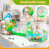 3pc Dinosaur Play Tent for Boys - Ball Pit, Crawl Tunnel, Play Tents for Toddlers, Indoor & Outdoor Play House Toys