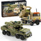 JOYCOLI Military Vehicles Building Sets Compatible with Lego, Includes 2 Army Armored Trucks