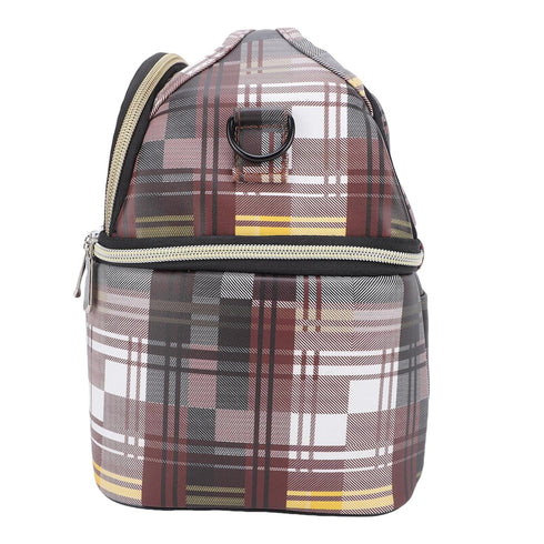 MOTOULAX Insulated Baby Bottle Bag Canvas USB Heated Breastmilk Storage Bottle Warmer Travel Bag with Shoulder Strap