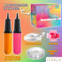Hand Pump Balloon Inflator & Kit - 2 Hand Air Pumps for Balloons & Garland, Tie Tool, String & Tape for Birthday Party