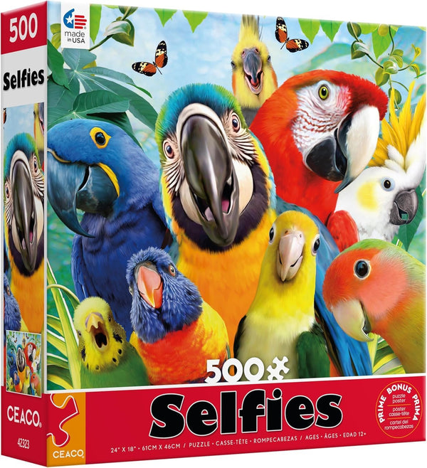 Ceaco - Selfies - Perfect Parrot - 500 Piece Jigsaw Puzzle