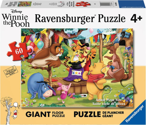 Ravensburger Disney Winnie The Pooh Magic Show - 60 Piece Jigsaw Puzzle for Kids | Durable, Colorful, Glare-Free, Ages