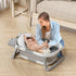 WyfKyd 0-36 Collapsible Baby Bathtub for Newborns to Toddler with Real-time Temp Monitor & Floating Cushion,Portable