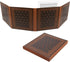 CASEMATIX DM Screen | Faux Leather Embossed GM Screen | Four Panel Folding with Transparent Pockets