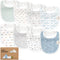 8-Pack Organic Baby Bibs for Boys, Girls - Soft Cotton Drooling and