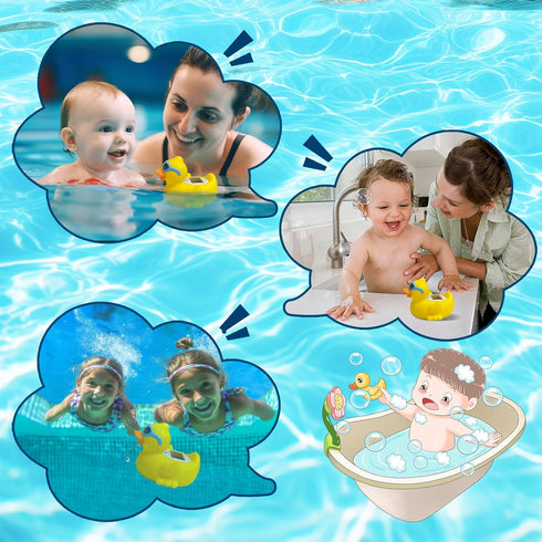 Duck Baby Bath Thermometer - Newborn Safety Floating Toy for Room and Bath Temperature