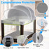 WANRU Pack N Play Tent Cover - Light-Blocking Mosquito Net with Two-Way Zipper Portable Bassinet Canopy to Keep Cats