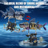 TYCOLE Set,with 8-14(699PCS) Mechanical Shark Building Rotatable Function and Display Stand,Sea Animal STEM Toy