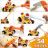 KIDWILL Wooden Tool Bench for Kids - 54-Piece Tool Set with 2-in-1 Workbench & Take-Along Kit, STEM Educational Toy
