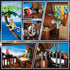 Set 3 Set, 781PCS 6-12+ HOGOKIDS Pirate Ship House Building with LED Light - Style Modes Pirate Wharf Supply Center