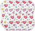 Set 1, Hearts and Stars Muslin Baby Burp Cloths of Super Soft & Absorbent Burping Rags, Cotton Burp Clothes Shower Gift
