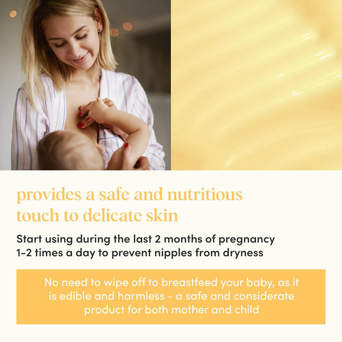 100% 1 oz Lhamour Natural Nipple Butter for Breastfeeding Moms, Soothing Nipple Cream with Coconut & Olive Oils