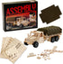 SIGHTEEDA 3D 118 6-12 Pull-Back Adventure Truck Wooden Puzzle - Pcs STEM Building Model Kit for Kids Ages | All-Terrain