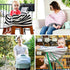 Cool Beans Stretchy Baby Car Seat Canopy and Nursing Cover | Multiuse - Soft and Stretchy Fabric Easily Covers Carseat