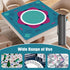 Newoh 32x32 Inch Mahjong Mat for Table, Neoprene Mahjong Table Cover with Rules, Non-Slip & Noise Reduction Portable