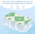 SyXIOP 28" 52" Greem Beige Poker Cooling Baby Waterproof Crib Mattress Cover x Ultra Soft Pee Pads for Kids, Adult