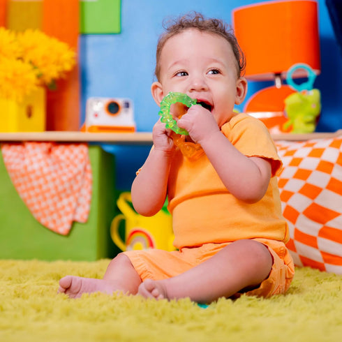 3 Bright Starts Chill & Teethe Water-Filled BPA-Free Baby Teething Toy, Ages Months+