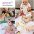 Anpei Set of 2 Straw Cups with Transitional Nipples, Nipple Storage Case, Compatible with Comotomo Baby Bottles