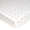 American Baby Company 100% Natural Cotton Fitted Crib Sheet 52" x 28", Soft and Hypoallergenic, Sparkle Gold and Pink