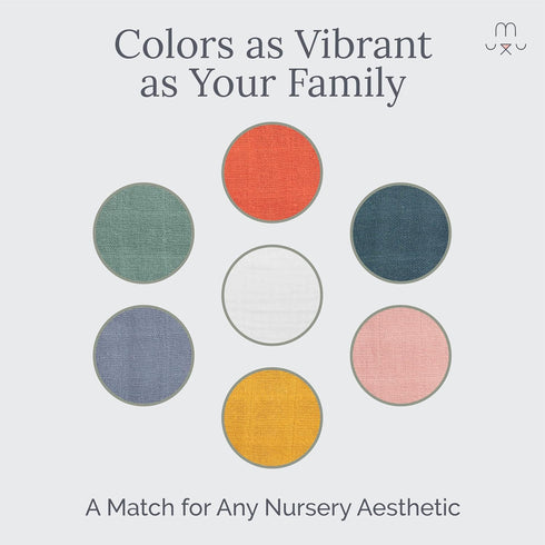 47" 47" Natemia Muslin Baby Blanket - Ultra Soft, Breathable Baby Blankets for Girls and Boys - Newborn Essentials