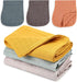 Sublaga 3Pcs 47x47 Baby Muslin Swaddle Blankets for Boys Girls + 3Pcs 20x10