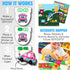 14PC 18M+ Potty Training Reward System - Wooden Stacking Blocks with Car and Truck Themed, Montessori Behavior System